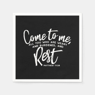 Matthew 11 Bibelverse Serviette