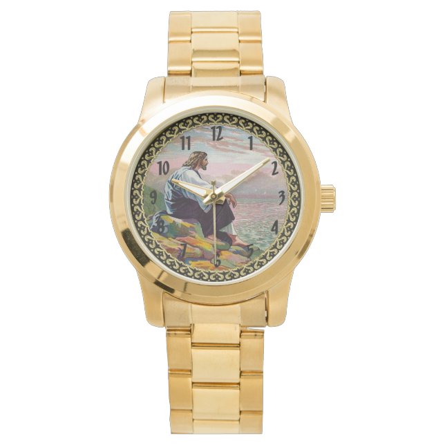 Matthew 14:22-23 Jesus Prays von sich selbst durch Armbanduhr (Vorderseite)