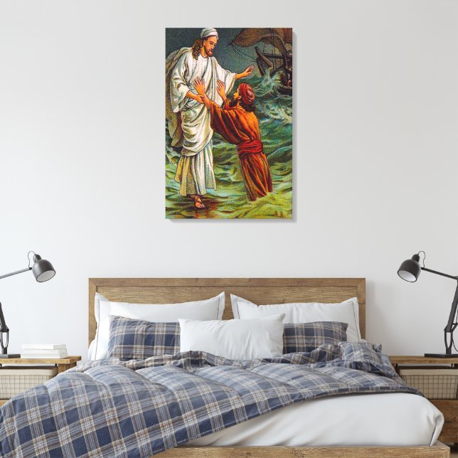 Matthew 14:28-33 Herr, Rett mir Leinwand (Insitu (Schlafzimmer))