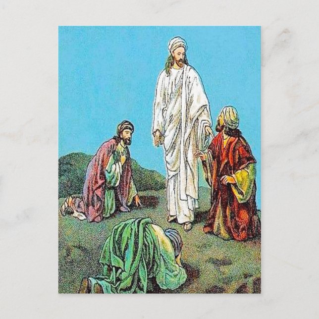 Matthew 17:1-9 Das ist meine geliebte Son-Postkart Postkarte (Vorderseite)