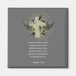 MATTHEW 17:20 Bibelverse Magnet