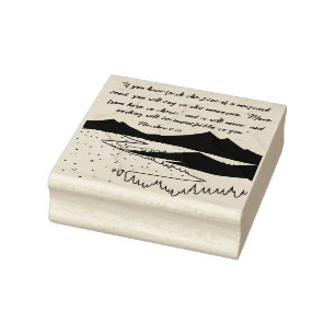 Matthew 17:20 Der Glaube kann die Berge bewegen Gummistempel