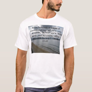 Matthew-17:20 - motivierend Inspirational Zitat T-Shirt