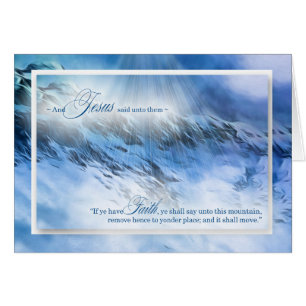 Matthew 17:20 Nichts ist unmöglich Blaue Berge