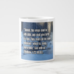 Matthew 1:23 WEBU-Tasse Jumbo-Tasse
