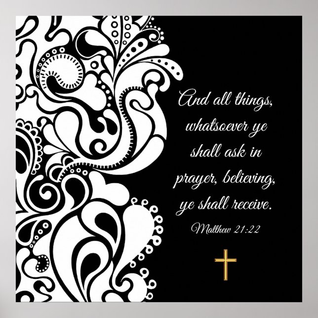 Matthew 21:22 poster (Vorne)