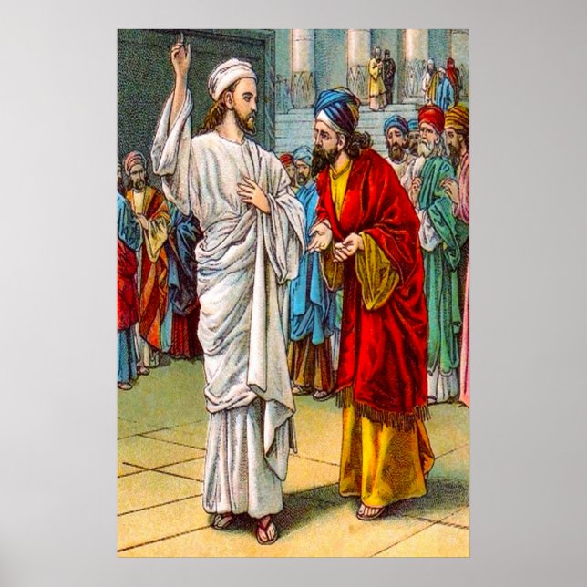 Matthew 22:18-22 Sie wundern sich über sein Antwor Poster (Vorne)