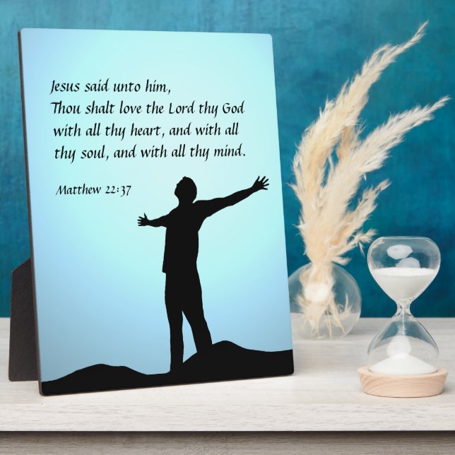 Matthew 22:37 fotoplatte (Seite)