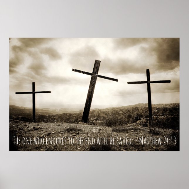 MATTHEW 24:13 Poster (Vorne)