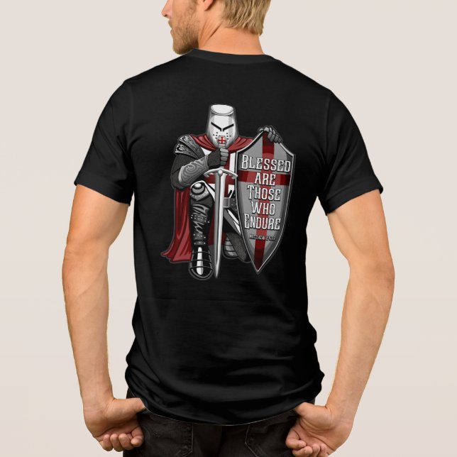 Matthew 24:13 Tri-Blend shirt (Rückseite)