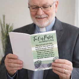 Matthew 25:21 Pastor Wertschätzung Vatertag Dankeskarte