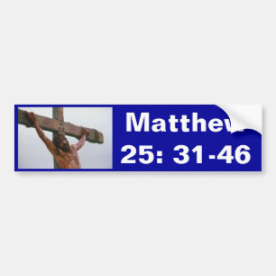 Matthew-25:31 - 46 autoaufkleber