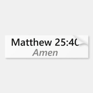 Matthew-25:40 Autoaufkleber
