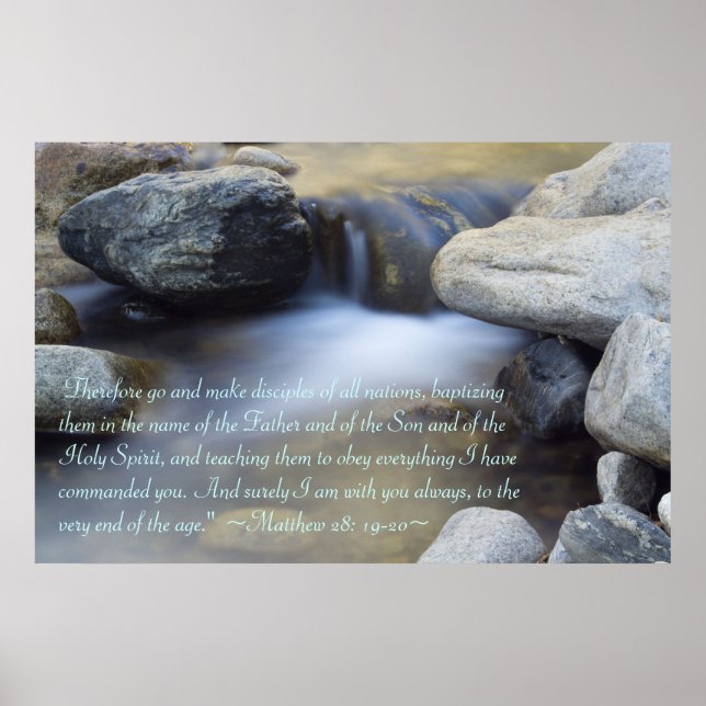 Matthew 28:19-20 Poster (Vorne)