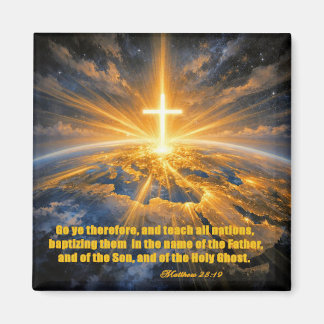 Matthew 28:19 Christlicher Kühlschrankmagnet Magnet