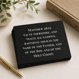Matthew 28 19 Unterrichten aller Nationen Christli Postkarte