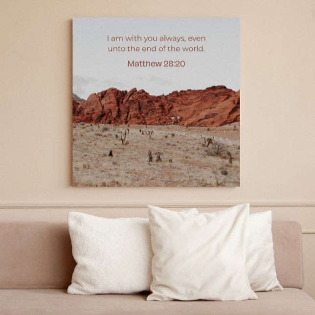 Matthew 28:20 KJV Wall Art –Scripture Poster (Von Creator hochgeladen)