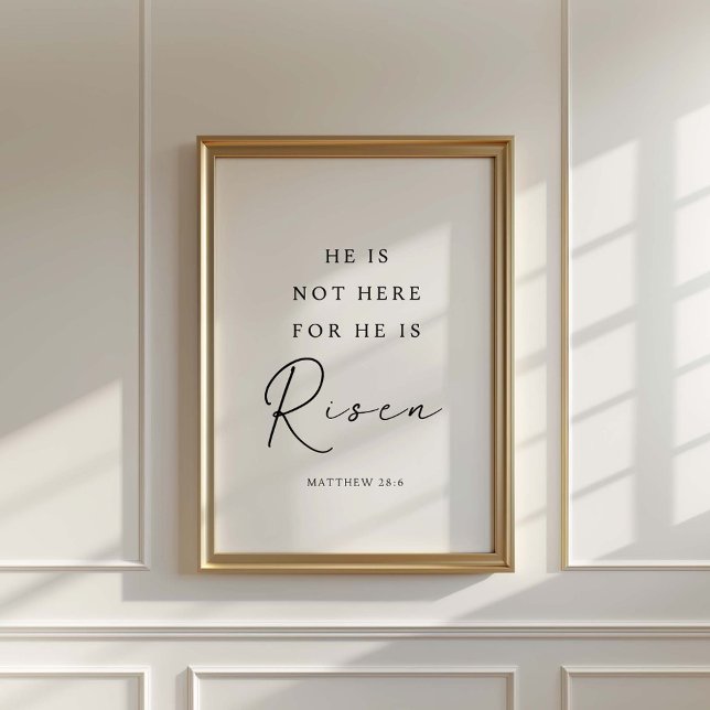 Matthew 28:6 Er ist Risen, Christlich Ostern Poster (Von Creator hochgeladen)