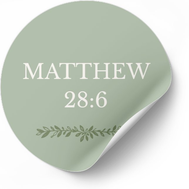 Matthew 28:6 – He Is Risen Easter Sticker (Von Creator hochgeladen)