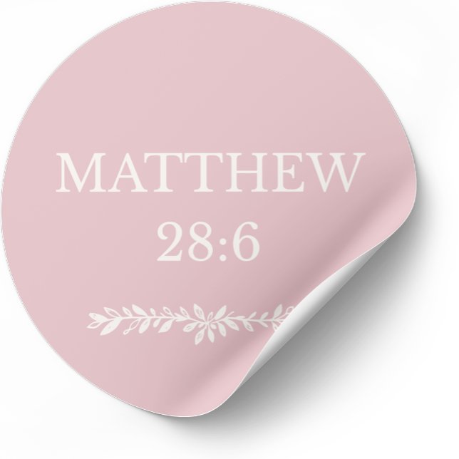 Matthew 28:6 Scripture Sticker – Resurrection News (Von Creator hochgeladen)