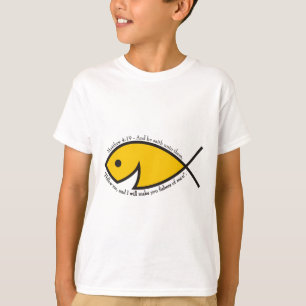 Matthew-4:19 Fischer des Mann-Jugend-T - Shirt