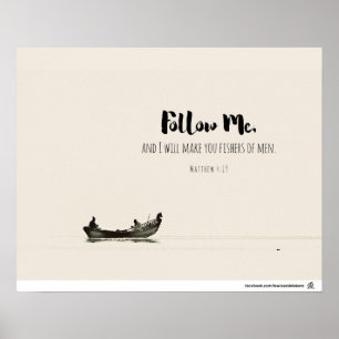Matthew 4:19 - Fischer von Männern Poster