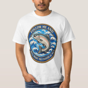 Matthew 4:19 Folge Mir Jüngerschaft T-Shirt
