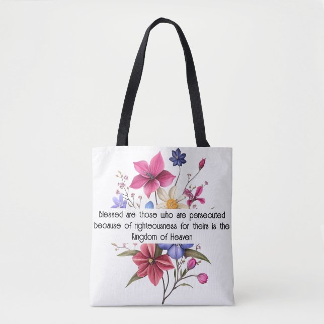 Matthew 5:10 Tote Bag (Vorderseite)