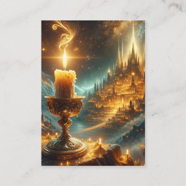 Matthew 5:14-16 KJV-Karten - Ihr Lichtschacht Gela Visitenkarte (Vorderseite)