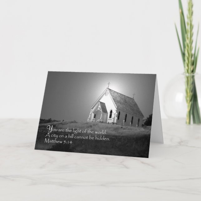 Matthew 5:14 karte (Vorderseite)