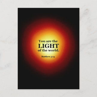 Matthew 5:14 postkarte