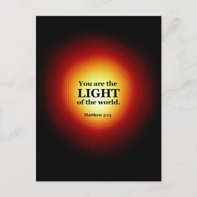 Matthew 5:14 postkarte (Vorderseite)