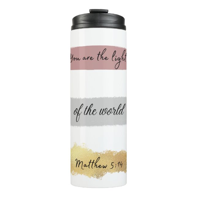 Matthew 5:14 thermosbecher (Vorderseite)