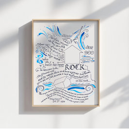 Matthew 5 24 27 Haus am Rock Bible Verse Poster