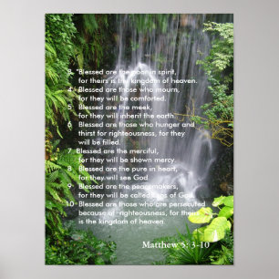 Matthew 5:3-10 poster