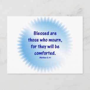 Matthew-5-4 - BLAESSED SIND DIE, DIE MÜSSEN... Postkarte