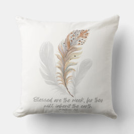 Matthew 5: 5 Bibel Verse Throw Kissen