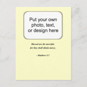 MATTHEW 5:7 POSTKARTE