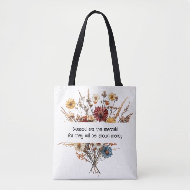 Matthew 5:7 Tote Bag (Vorderseite)