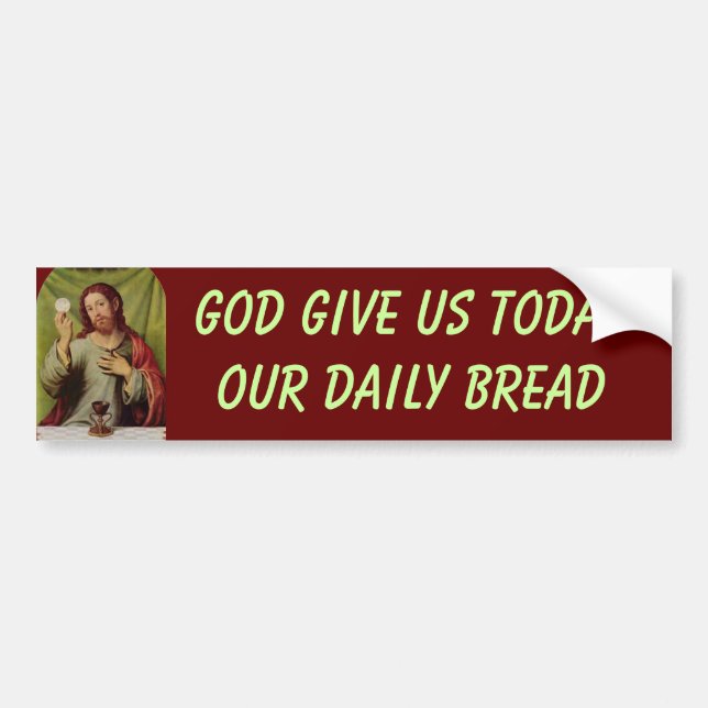 Matthew-6:11-Autoaufkleber Autoaufkleber (Vorne)