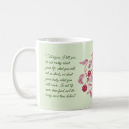 Matthew 6:25-27 "Keine Sorge" Kaffeetasse