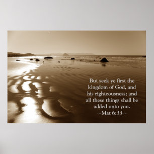 Matthew 6:33 poster