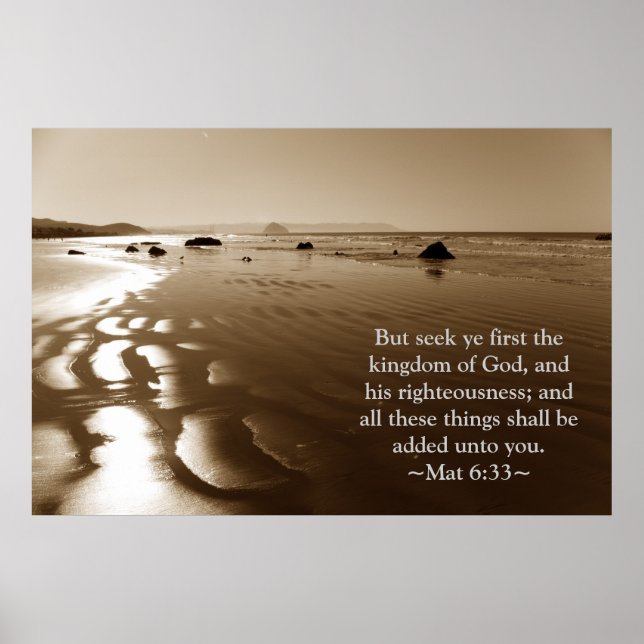 Matthew 6:33 poster (Vorne)