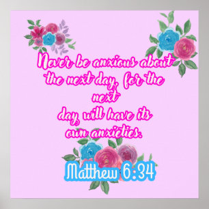 Matthew 6:34 Poster Zeugen Jehovas