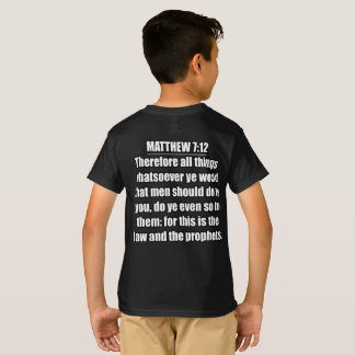 Matthew 7:12 KJV Bible Verse Typografie T-Shirt