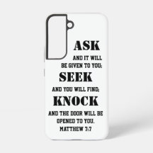 Matthew 7:7 Bible Verse Bold Gefragt Seek Knock