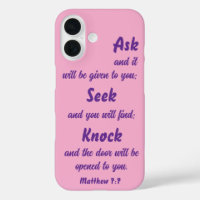 Matthew 7:7 Gefragt für es Bibel Verse Rosa und Li