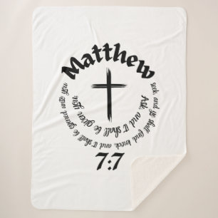 Matthew 7:7 Kreislaufbibliotheken und Mittelkreuz Sherpadecke