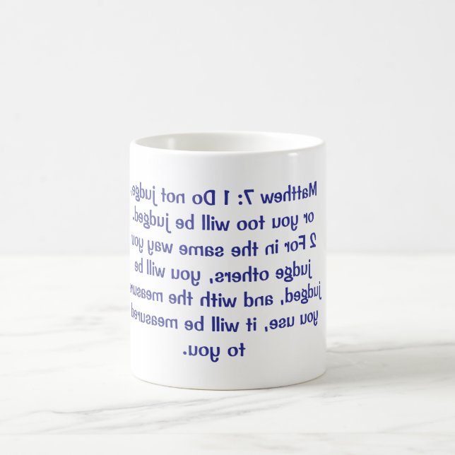 Matthew 7 kaffeetasse (Mittel)