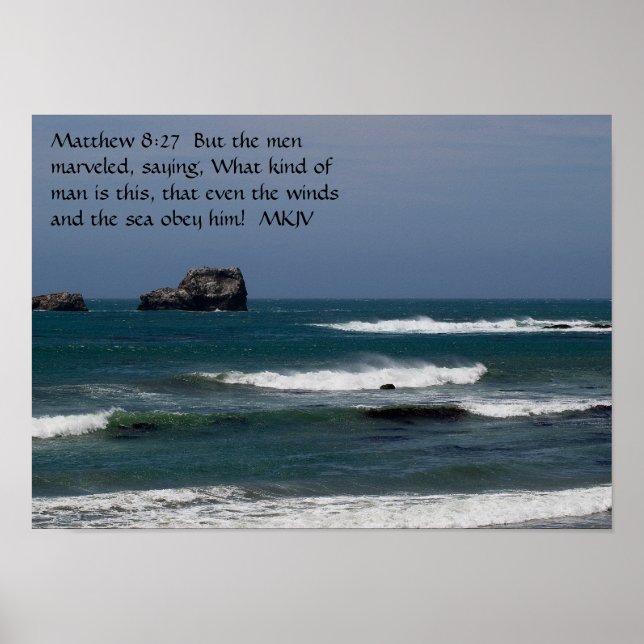 Matthew 8:27 Poster (Vorne)